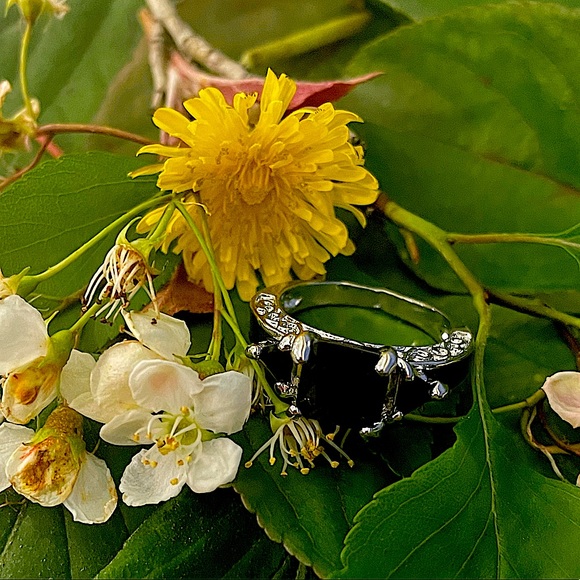 Asscher Charcoal Gem set in silver - Picture 11 of 12